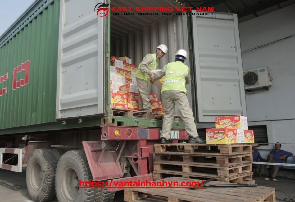 Đóng gói cố định hàng trong container